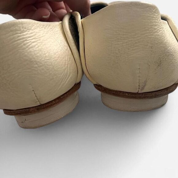 Home work atelier almond round toe preppy fur textured flats size 9 - Picture 6 of 6